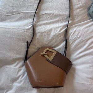 Danse Lente Johnny Bucket Bag Two-Toned Caramel Brown